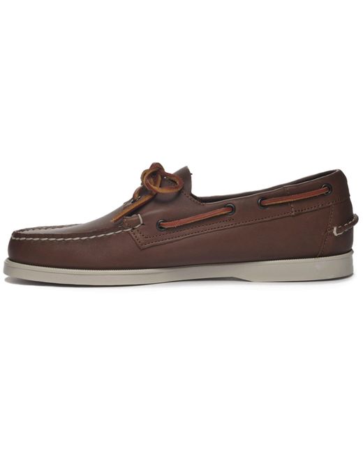 Sebago Brown Docksides Portland for men
