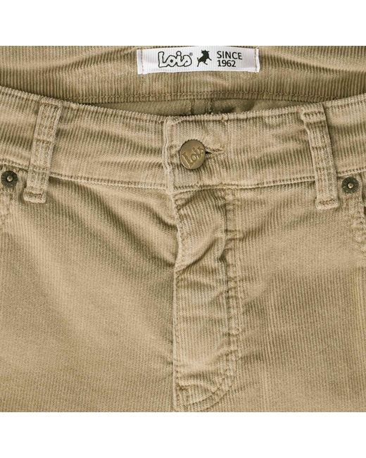 Lois Natural Sierra Thin Cord Trousers for men