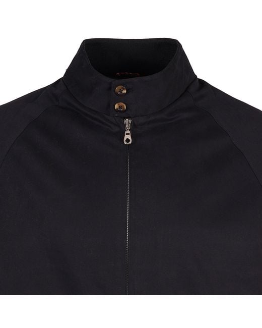 real hoxton Blue Harrington Jacket for men