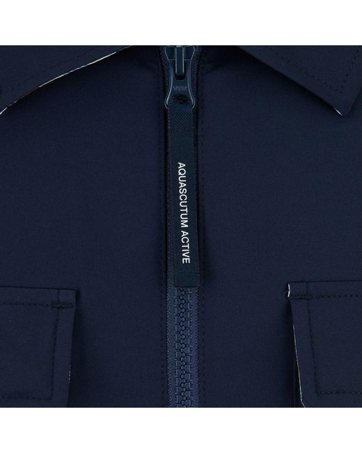 Aquascutum Blue Shell Sp Overshirt for men