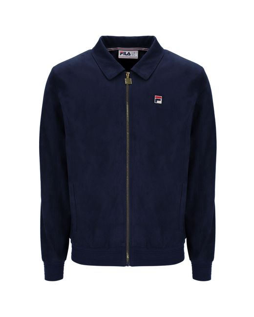 Fila Blue Francesco Suede Jacket for men
