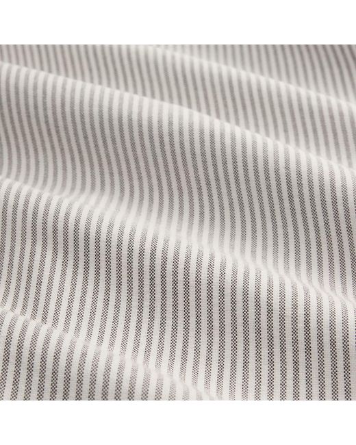 Polo Ralph Lauren White Custom Fit Striped Oxford Shirt for men