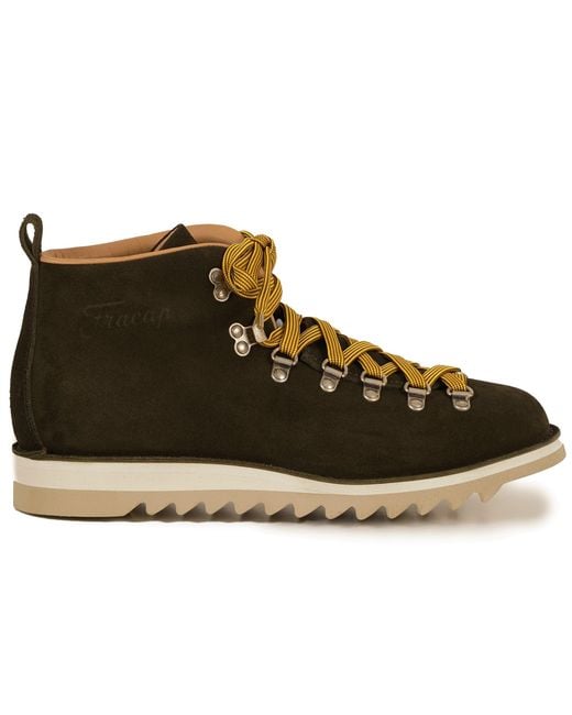 Fracap Brown M120 Suede Boots for men