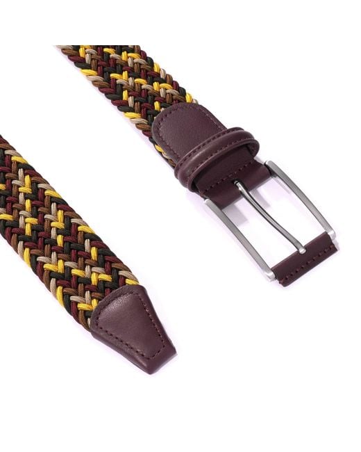 Andersons Purple Woven Belt for men