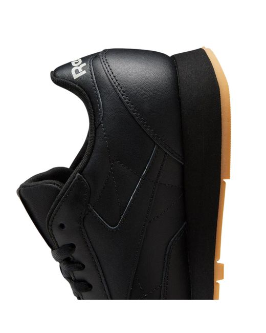 Reebok Black Classic Leather Sneakers for men