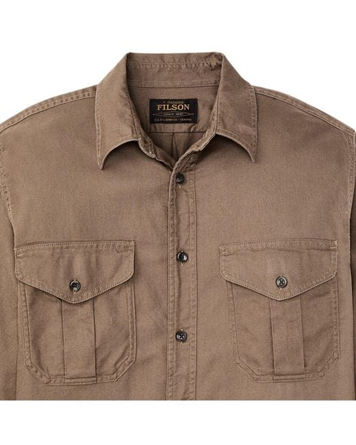 Filson Brown Alaskan Guide Shirt for men
