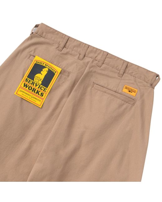 Service Works Natural Twill Part Timer Pants for men