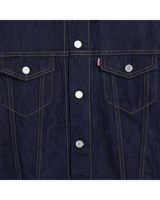 Levi's Blue Levi's Selvedge Denim Trucker Denim Jacket for men