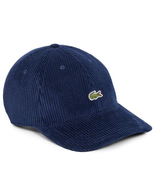 Lacoste Blue Corduroy Cap for men