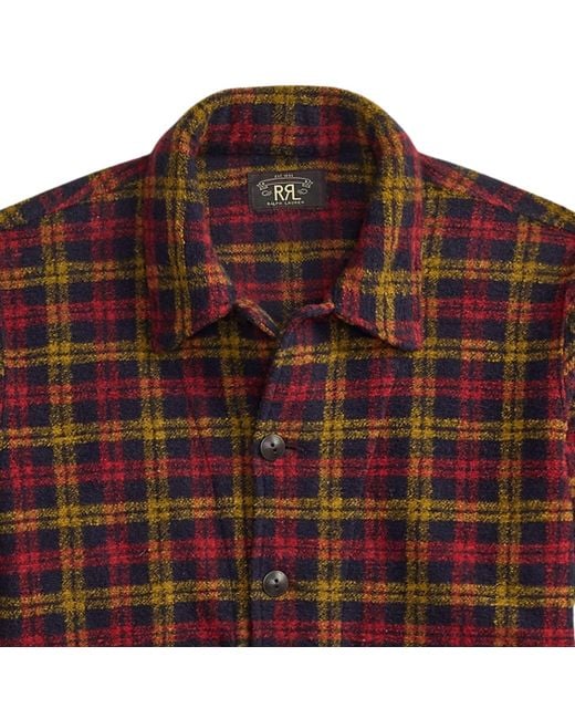 RRL Brown Wool-Blend Flight Jacket for men
