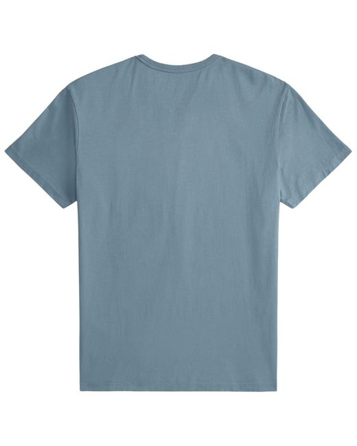 RRL Blue Garment-Dyed Crewneck T-Shirt for men