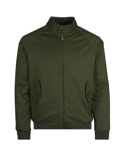 real hoxton Green Harrington Jacket for men