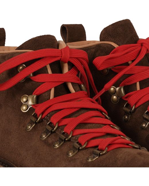 Fracap Brown M120 Suede Boots for men