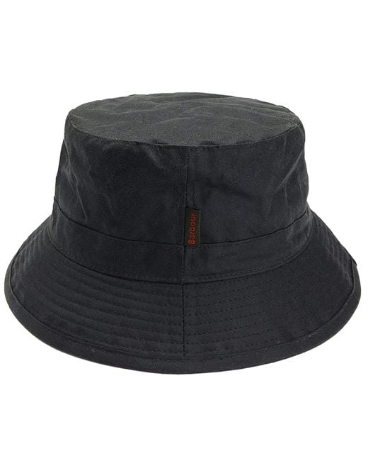 Barbour Black Wax Sports Hat for men