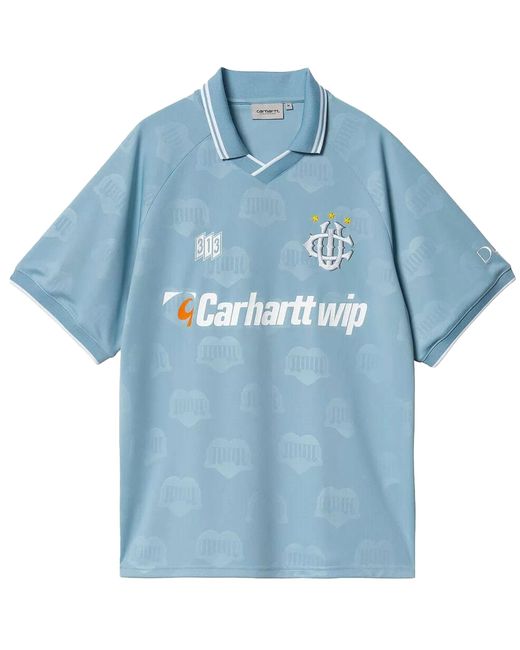Carhartt Blue Short Sleeve Hartt&Apos;S Football T-Shirt for men