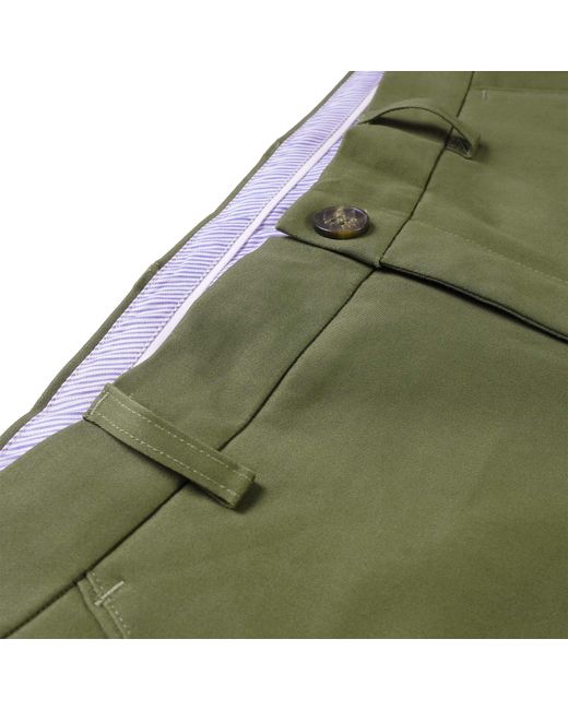 real hoxton Green Chino Shorts for men