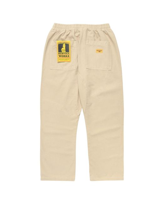 Service Works Natural Classic Chef Pants for men