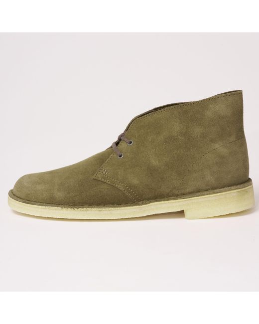 clarks olive suede desert boots
