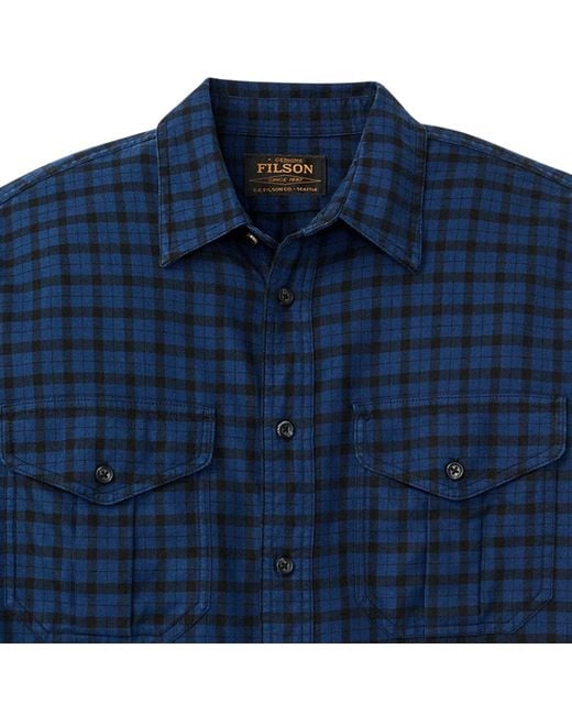 Filson Blue Alaskan Guide Shirt for men