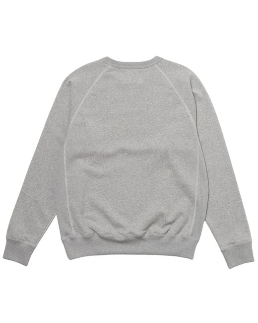 Wonder Looper Gray Pullover Crewneck Super Looper French Terry for men