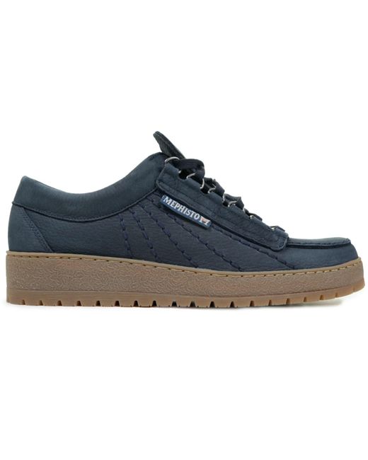 Mephisto Blue Sportbuck Shoes for men