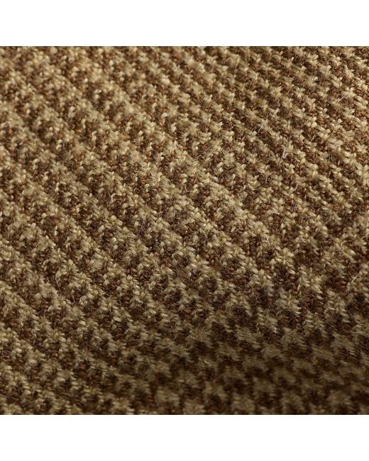 RRL Natural Glen Plaid Silk-Linen-Wool Tie for men