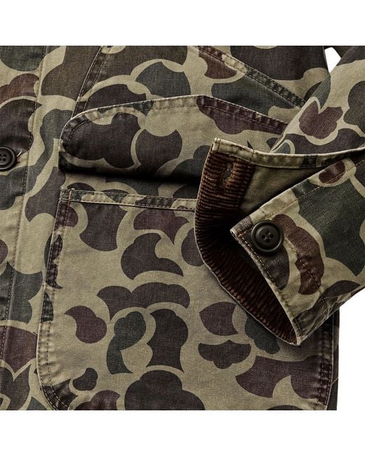 Filson Green Canvas Outfitter Jacket for men