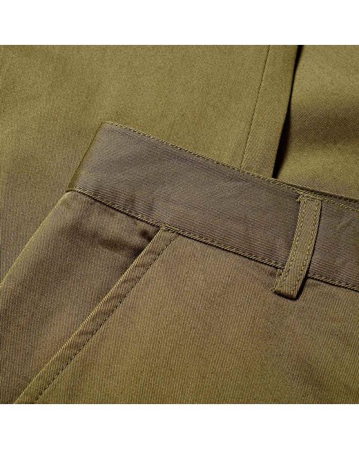 Universal Works Green Military Chino for men