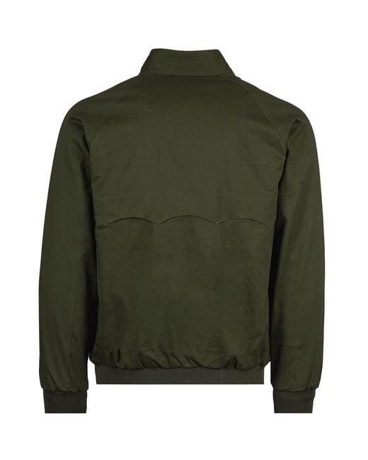 real hoxton Green Harrington Jacket for men