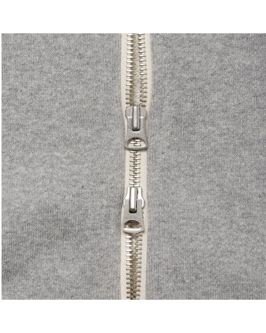 Wonder Looper Gray Zip Hoodie Super Looper French Terry for men