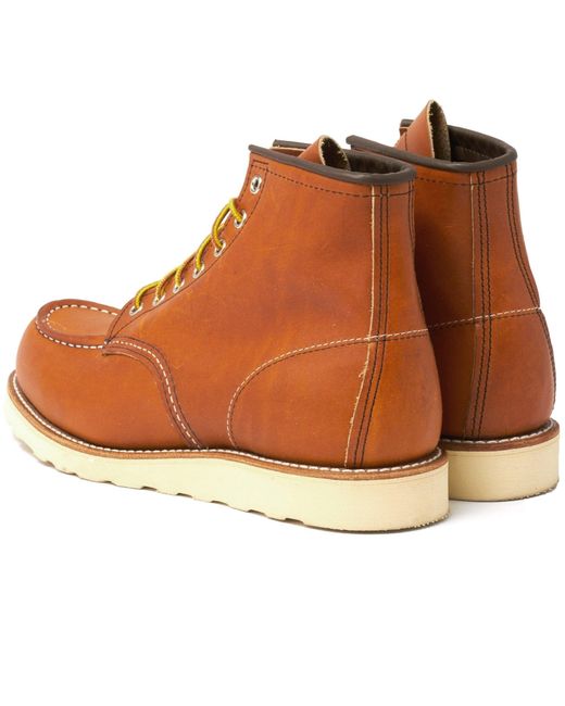 Red Wing Brown Classic Moc Toe Boots for men