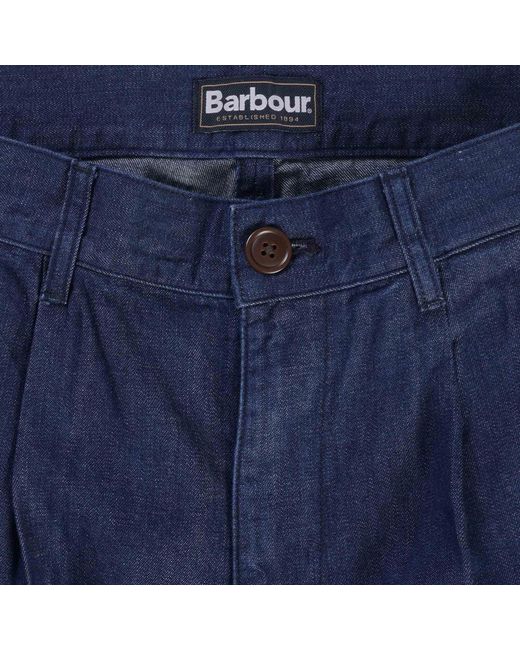 Barbour Blue Orchard Pinnacle Denim Trousers for men