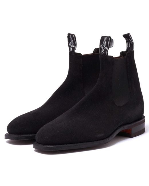 R.M.Williams Black Comfort Craftsman Chelsea Boots B543S Colour: Blac for men