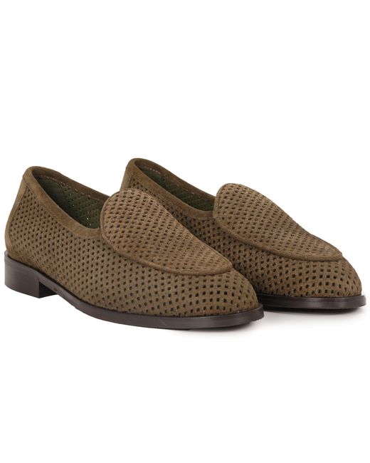 Jacques Soloviere Brown Suede Perfo for men