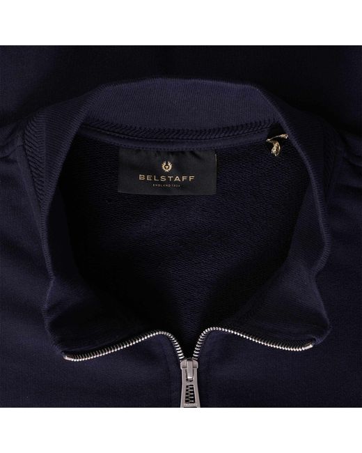 Belstaff Blue Full Zip Sweatshirt for men