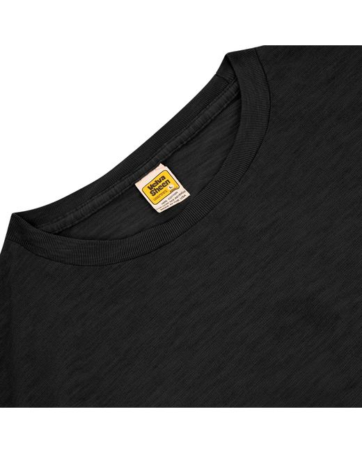 Velva Sheen Black Rolled Short Sleeve Crew Neck T-Shirt for men