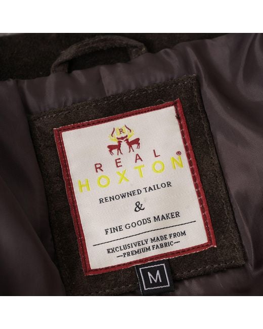 real hoxton Black Suede Trucker Jacket for men