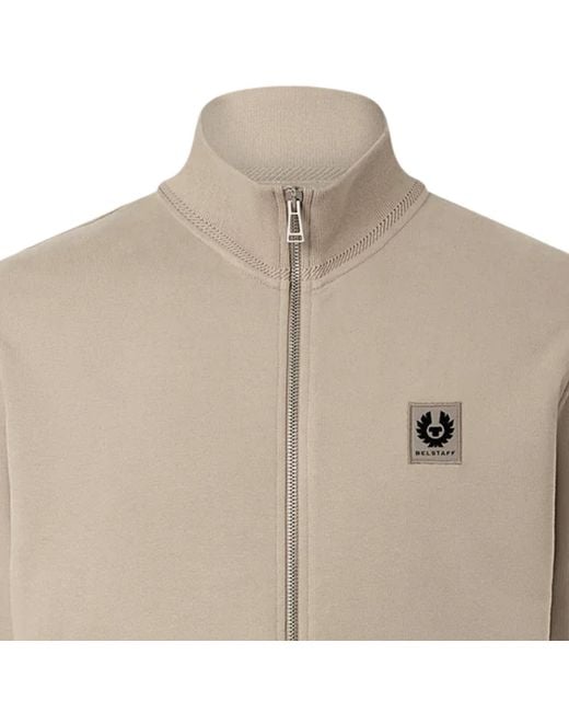 Belstaff Natural Full Zip Sweatshirt for men