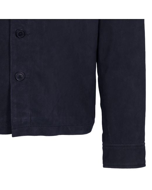 Schott Nyc Blue Suede Jacket for men