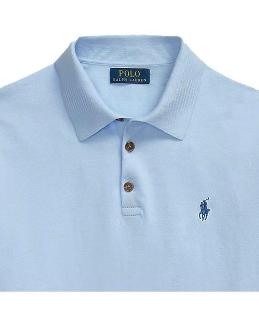 Polo Ralph Lauren Blue Knit Polo for men