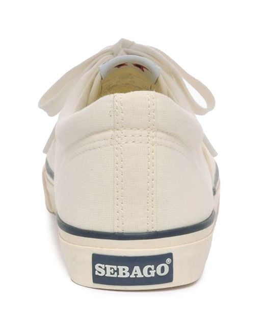 Sebago White Hurricane Deck Trainer for men