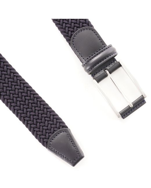 Andersons Blue Woven Belt for men
