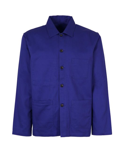 real hoxton Blue French Utility Jacket for men
