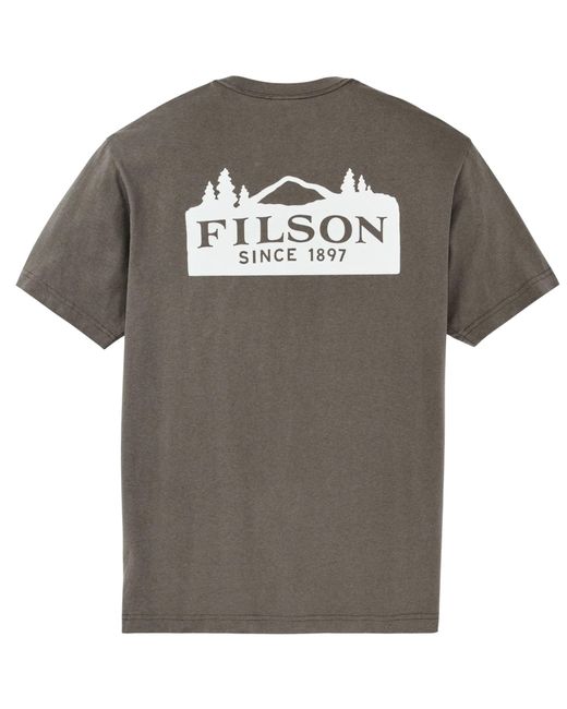 Filson Gray Scenic Graphic T-Shirt for men