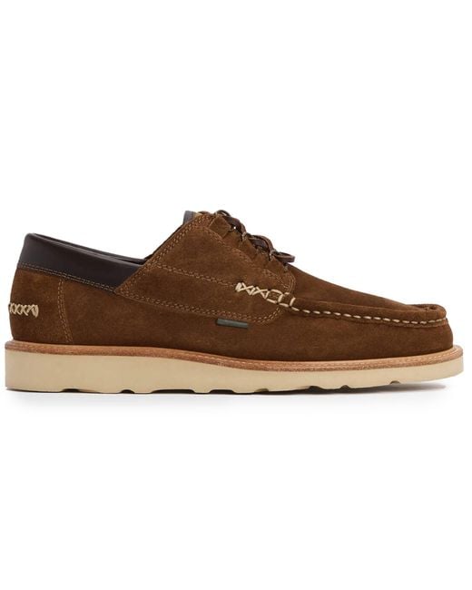 Barbour Brown Murtun Moccasin Shoes for men
