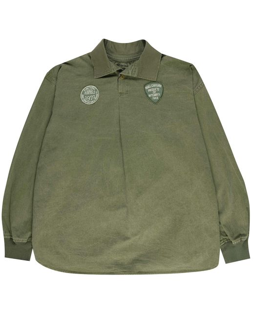 Nigel Cabourn Green Rugger Shirt for men