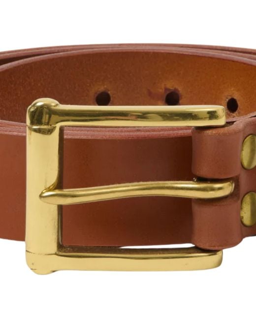 Barnes & Moore Brown Garrison Belt for men