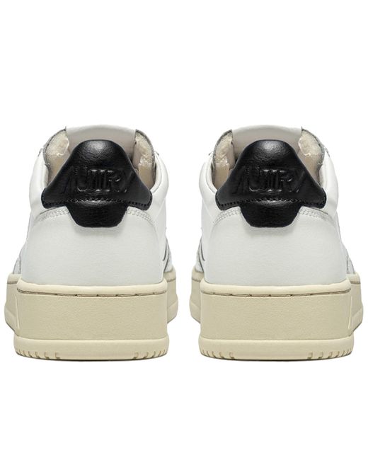 Autry White Medalist Low Sneaker for men