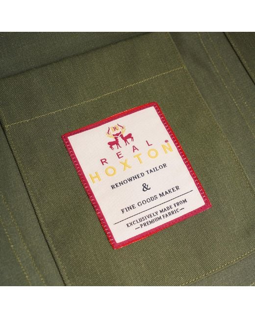 real hoxton Green Chore Jacket for men