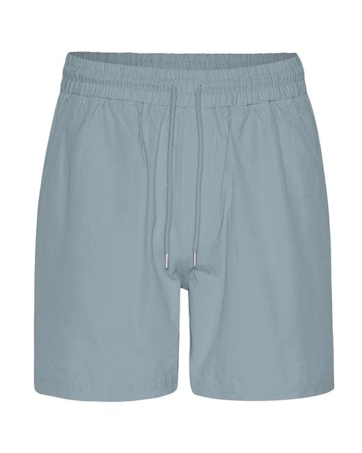 COLORFUL STANDARD Blue Organic Twill Shorts for men